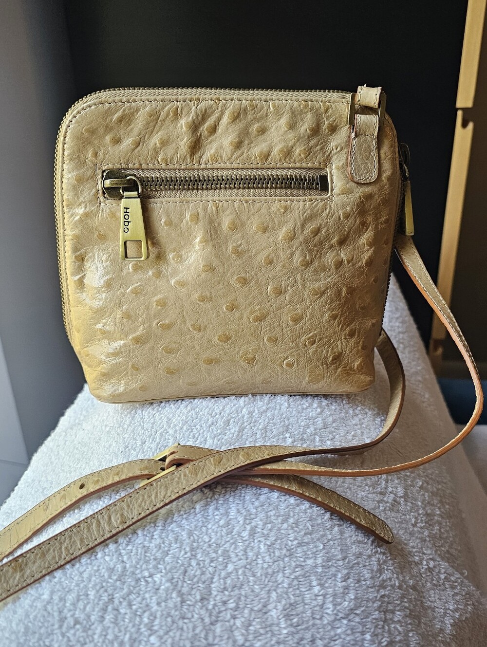HOBO Ostrich Crossbody Bag